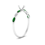 Load image into Gallery viewer, petite-marquise-emerald-semi-mount-engagement-ring-in-FD-9939SMRGEMGR-NL-WG