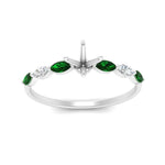 Load image into Gallery viewer, petite-marquise-emerald-semi-mount-engagement-ring-in-FD-9939SMRGEMGR-NL-WG