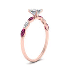 Load image into Gallery viewer, petite-marquise-pink-sapphire-asscher-cut-engagement-ring-in-FD9939ASRGSADRPI-NL-RG

