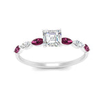 Load image into Gallery viewer, petite-marquise-pink-sapphire-asscher-cut-engagement-ring-in-FD9939ASRGSADRPI-NL-WG