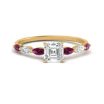 Load image into Gallery viewer, petite-marquise-pink-sapphire-asscher-cut-engagement-ring-in-FD9939ASRGSADRPI-NL-YG
