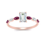 Load image into Gallery viewer, petite-marquise-pink-sapphire-emerald-cut-engagement-ring-in-FD9939EMRGSADRPI-NL-RG