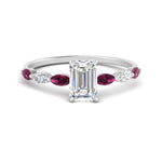 Load image into Gallery viewer, petite-marquise-pink-sapphire-emerald-cut-engagement-ring-in-FD9939EMRGSADRPI-NL-WG