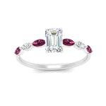 Load image into Gallery viewer, petite-marquise-pink-sapphire-emerald-cut-engagement-ring-in-FD9939EMRGSADRPI-NL-WG