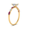 Load image into Gallery viewer, petite-marquise-pink-sapphire-emerald-cut-engagement-ring-in-FD9939EMRGSADRPI-NL-YG
