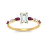 Load image into Gallery viewer, petite-marquise-pink-sapphire-emerald-cut-engagement-ring-in-FD9939EMRGSADRPI-NL-YG
