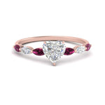 Load image into Gallery viewer, petite-marquise-pink-sapphire-heart-shaped-engagement-ring-in-FD9939HTRGSADRPI-NL-RG
