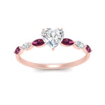 Load image into Gallery viewer, petite-marquise-pink-sapphire-heart-shaped-engagement-ring-in-FD9939HTRGSADRPI-NL-RG
