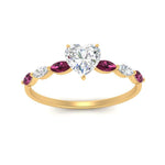 Load image into Gallery viewer, petite-marquise-pink-sapphire-heart-shaped-engagement-ring-in-FD9939HTRGSADRPI-NL-YG
