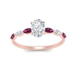 Load image into Gallery viewer, petite-marquise-pink-sapphire-oval-shaped-engagement-ring-in-FD9939OVRGSADRPI-NL-RG

