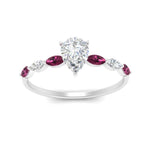 Load image into Gallery viewer, petite-marquise-pink-sapphire-pear-shaped-engagement-ring-in-FD9939PERGSADRPI-NL-WG