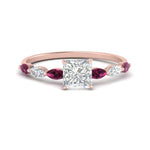 Load image into Gallery viewer, petite-marquise-pink-sapphire-princess-cut-engagement-ring-in-FD9939PRRGSADRPI-NL-RG