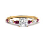 Load image into Gallery viewer, petite-marquise-pink-sapphire-princess-cut-engagement-ring-in-FD9939PRRGSADRPI-NL-YG
