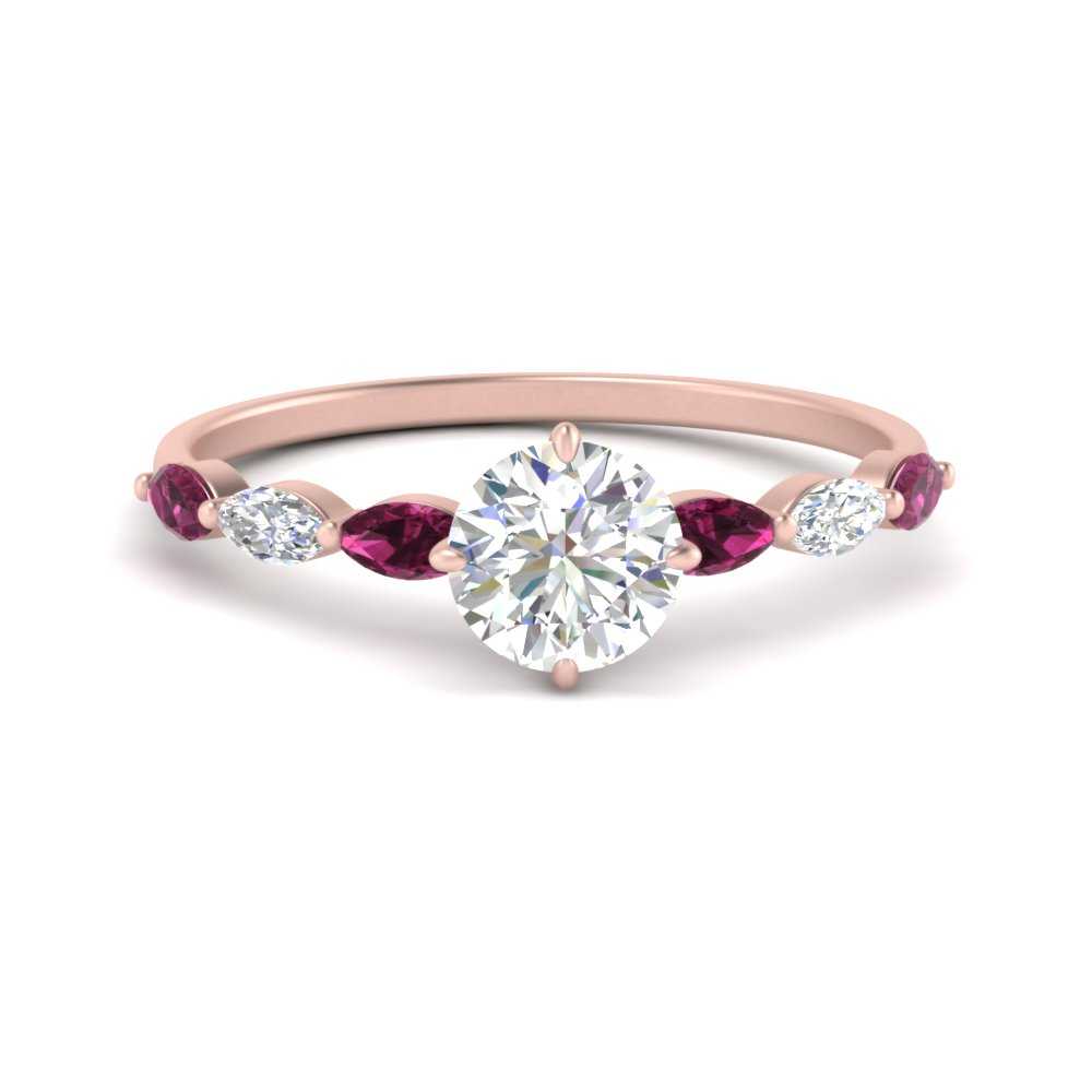 petite-marquise-pink-sapphire-round-cut-engagement-ring-in-FD9939RORGSADRPI-NL-RG