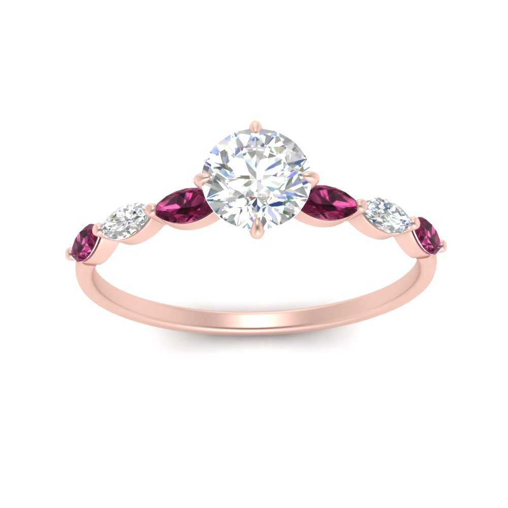 petite-marquise-pink-sapphire-round-cut-engagement-ring-in-FD9939RORGSADRPI-NL-RG