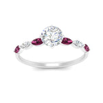 Load image into Gallery viewer, petite-marquise-pink-sapphire-round-cut-engagement-ring-in-FD9939RORGSADRPI-NL-WG