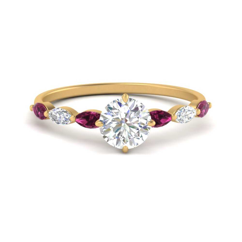 petite-marquise-pink-sapphire-round-cut-engagement-ring-in-FD9939RORGSADRPI-NL-YG