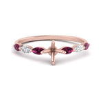 Load image into Gallery viewer, petite-marquise-pink-sapphire-semi-mount-engagement-ring-in-FD-9939SMRGSADRPI-NL-RG