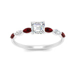 Load image into Gallery viewer, petite-marquise-ruby-asscher-cut-engagement-ring-in-FD9939ASRGRUDR-NL-WG