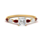 Load image into Gallery viewer, petite-marquise-ruby-asscher-cut-engagement-ring-in-FD9939ASRGRUDR-NL-YG