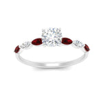 Load image into Gallery viewer, petite-marquise-ruby-cushion-cut-engagement-ring-in-FD9939CURGRUDR-NL-WG