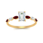 Load image into Gallery viewer, petite-marquise-ruby-emerald-cut-engagement-ring-in-FD9939EMRGRUDR-NL-YG