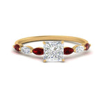 Load image into Gallery viewer, petite-marquise-ruby-princess-cut-engagement-ring-in-FD9939PRRGRUDR-NL-YG