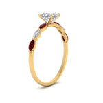Load image into Gallery viewer, petite-marquise-ruby-princess-cut-engagement-ring-in-FD9939PRRGRUDR-NL-YG
