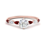 Load image into Gallery viewer, petite-marquise-ruby-round-cut-engagement-ring-in-FD9939RORGRUDR-NL-RG
