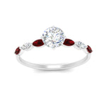 Load image into Gallery viewer, petite-marquise-ruby-round-cut-engagement-ring-in-FD9939RORGRUDR-NL-WG
