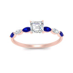 Load image into Gallery viewer, petite-marquise-sapphire-asscher-cut-engagement-ring-in-FD9939ASRGSABL-NL-RG