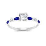Load image into Gallery viewer, petite-marquise-sapphire-asscher-cut-engagement-ring-in-FD9939ASRGSABL-NL-WG