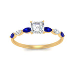 Load image into Gallery viewer, petite-marquise-sapphire-asscher-cut-engagement-ring-in-FD9939ASRGSABL-NL-YG
