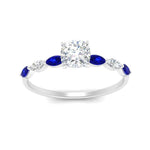 Load image into Gallery viewer, petite-marquise-sapphire-cushion-cut-engagement-ring-in-FD9939CURGSABL-NL-WG