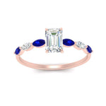 Load image into Gallery viewer, petite-marquise-sapphire-emerald-cut-engagement-ring-in-FD9939EMRGSABL-NL-RG