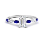 Load image into Gallery viewer, petite-marquise-sapphire-emerald-cut-engagement-ring-in-FD9939EMRGSABL-NL-WG
