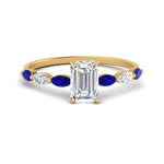 Load image into Gallery viewer, petite-marquise-sapphire-emerald-cut-engagement-ring-in-FD9939EMRGSABL-NL-YG