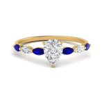Load image into Gallery viewer, petite-marquise-sapphire-pear-shaped-engagement-ring-in-FD9939PERGSABL-NL-YG