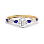Load image into Gallery viewer, petite-marquise-sapphire-round-cut-engagement-ring-in-FD9939RORGSABL-NL-YG