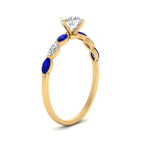 Load image into Gallery viewer, petite-marquise-sapphire-round-cut-engagement-ring-in-FD9939RORGSABL-NL-YG