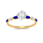 Load image into Gallery viewer, petite-marquise-sapphire-round-cut-engagement-ring-in-FD9939RORGSABL-NL-YG