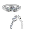 Load image into Gallery viewer, petite-micropave-asscher-cut-three-stone-diamond-engagement-ring-in-white-gold-FD9383ASR-NL-WG