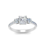Load image into Gallery viewer, petite-micropave-asscher-cut-three-stone-diamond-engagement-ring-in-white-gold-FD9383ASR-NL-WG
