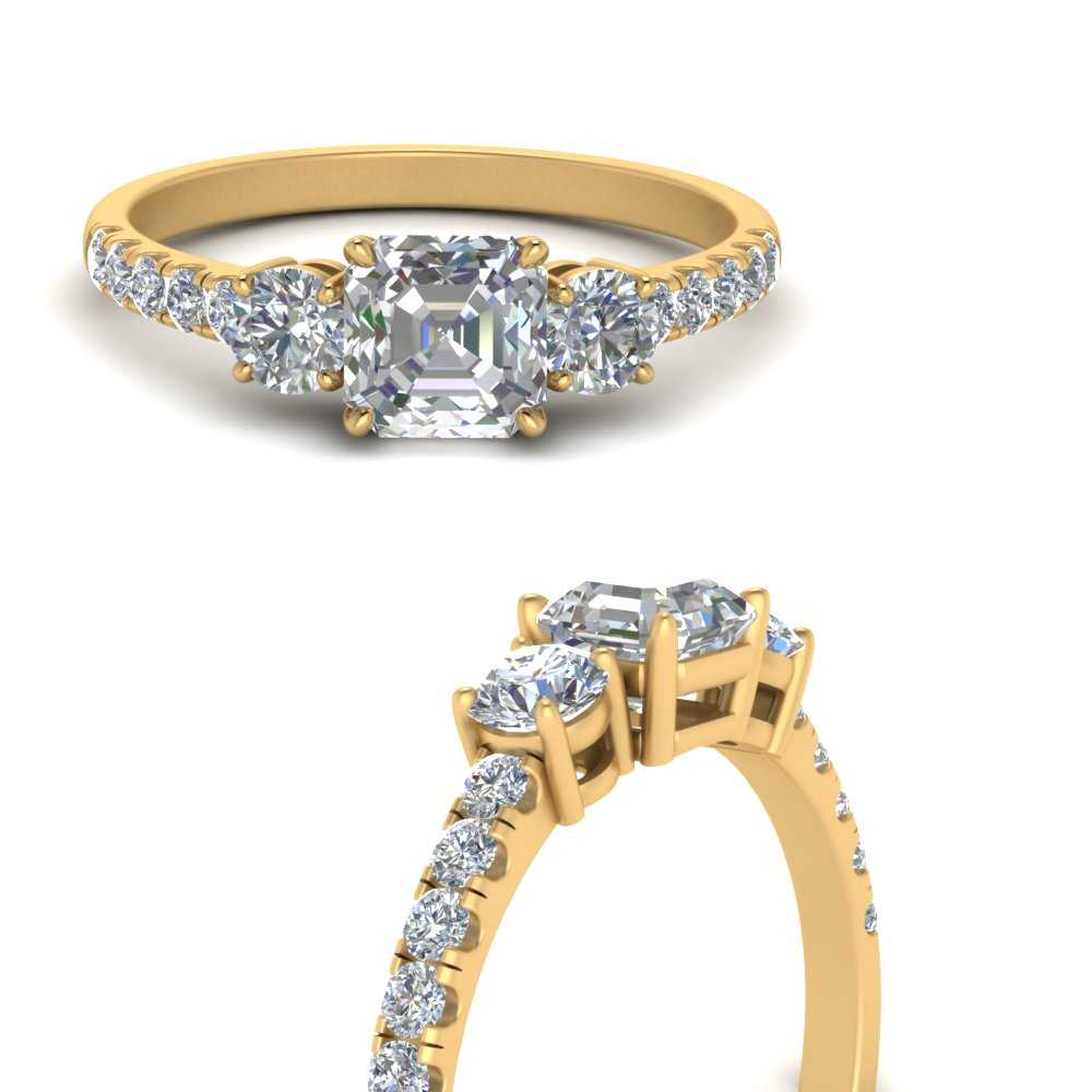 petite-micropave-asscher-cut-three-stone-diamond-engagement-ring-in-yellow-gold-FD9383ASR-NL-YG