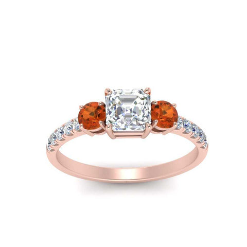 petite-micropave-asscher-cut-three-stone-diamond-engagement-ring-with-orange-sapphire-in-rose-gold-FD9383ASRGSAOR-NL-RG