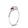 Load image into Gallery viewer, petite-micropave-asscher-cut-three-stone-diamond-engagement-ring-with-ruby-in-white-gold-FD9383ASRGRUDR-NL-WG