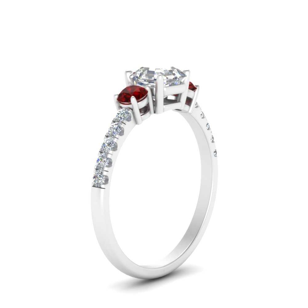 petite-micropave-asscher-cut-three-stone-diamond-engagement-ring-with-ruby-in-white-gold-FD9383ASRGRUDR-NL-WG