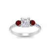 Load image into Gallery viewer, petite-micropave-asscher-cut-three-stone-diamond-engagement-ring-with-ruby-in-white-gold-FD9383ASRGRUDR-NL-WG