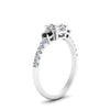 Load image into Gallery viewer, petite-micropave-asscher-cut-three-stone-engagement-ring-with-black-diamond-in-white-gold-FD9383ASRGBLACK-NL-WG