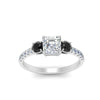 Load image into Gallery viewer, petite-micropave-asscher-cut-three-stone-engagement-ring-with-black-diamond-in-white-gold-FD9383ASRGBLACK-NL-WG